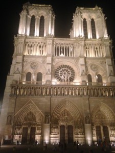 notre dame night