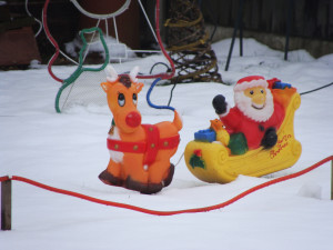 Santa and Rudolph